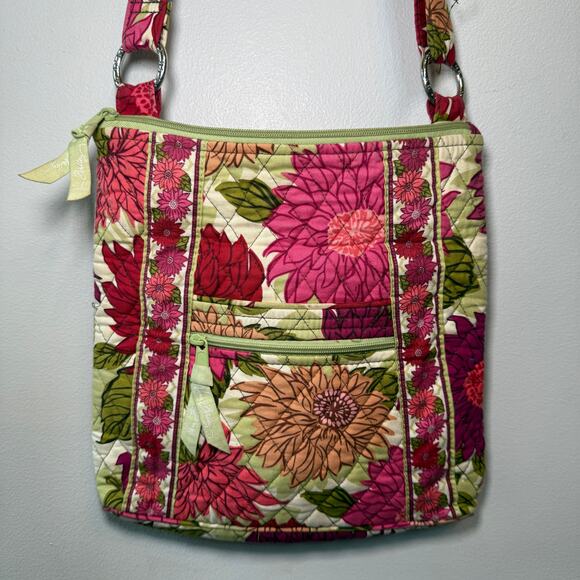 Vera Bradley Hello Dahlia Floral Hipster Crossbody Bag Purse - Picture 2 of 10